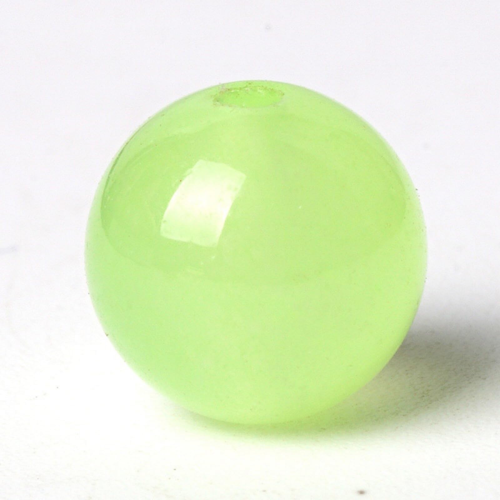 100Pcs Natural Stone Beads 6mm Mint Green Jasper Round Loose Gemstone Energy Healing Beads Hole Size 1mm DIY Smooth Beads for Bracelet Necklace Earrings Jewelry Making — image 1