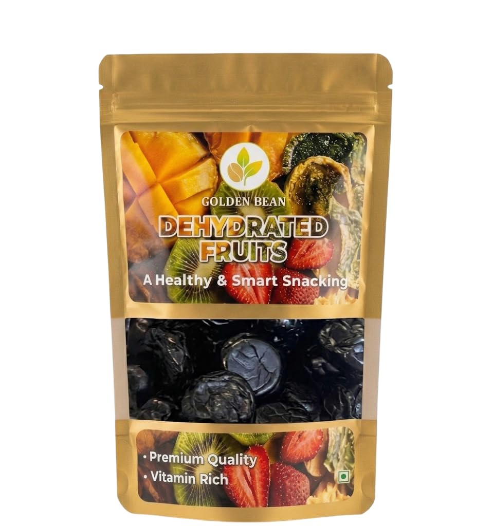 Dehydrated Plum Black & Red Slices | Premium Dehydrated Plum Fruit Snacks | Naturally Sweet & Tangy | Healthy Anytime Snacking | Resealable Stand Up Pouch (Pack of 1, Dried Plum Black)-image-6