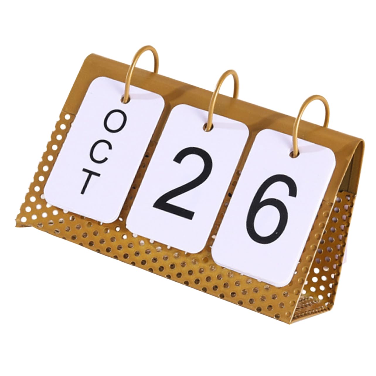 Lurrose 4stücke Metall Tischkalender Für Schreibtisch Elegante Desktop Planung Für Schlafzimmer Und Büro Minimalistisches Design Als Täglicher Organizer Perfektes Für Studenten Und