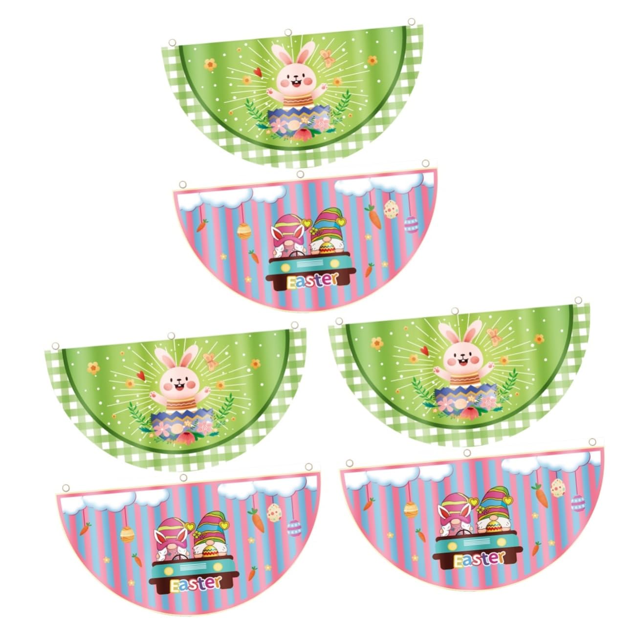 Drapeaux de jardin de Pâques pour fêter l'arrivée du lapin