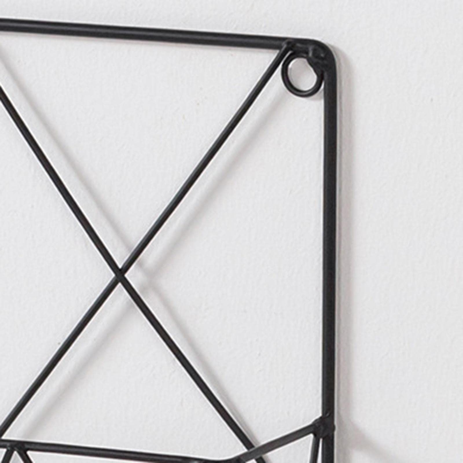 LICHTS Metal Newspaper Storage Rack Hanging Organizer for Home Office Black-picture-26