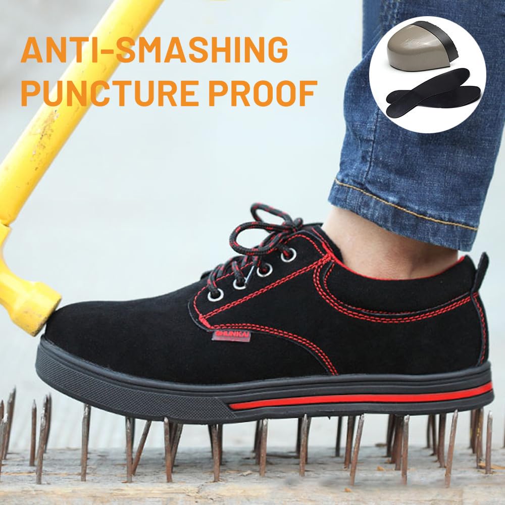 Rojeam Chef Shoes Men Lightweight Kitchen Shoes Women Work Shoes Waterproof Garden Hospital Restaurant Food Service Shoes, Black, 8 US