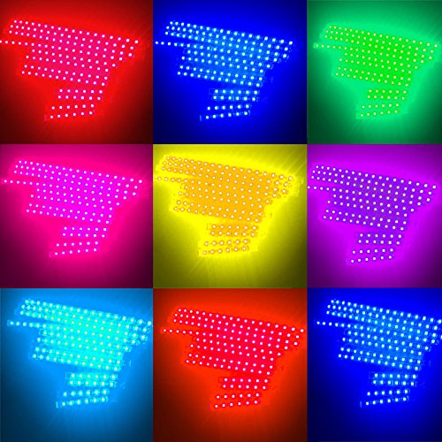Xlanjingj 12Pcs Motorcycle Led Light Kit Strips Multi-Color Accent Glow Neon Ground Effect Atmosphere Lamp With Dual Ir/Rf Remote Controller For Dc 12V Motorcycles Cars Atvs Suvs #TOP5