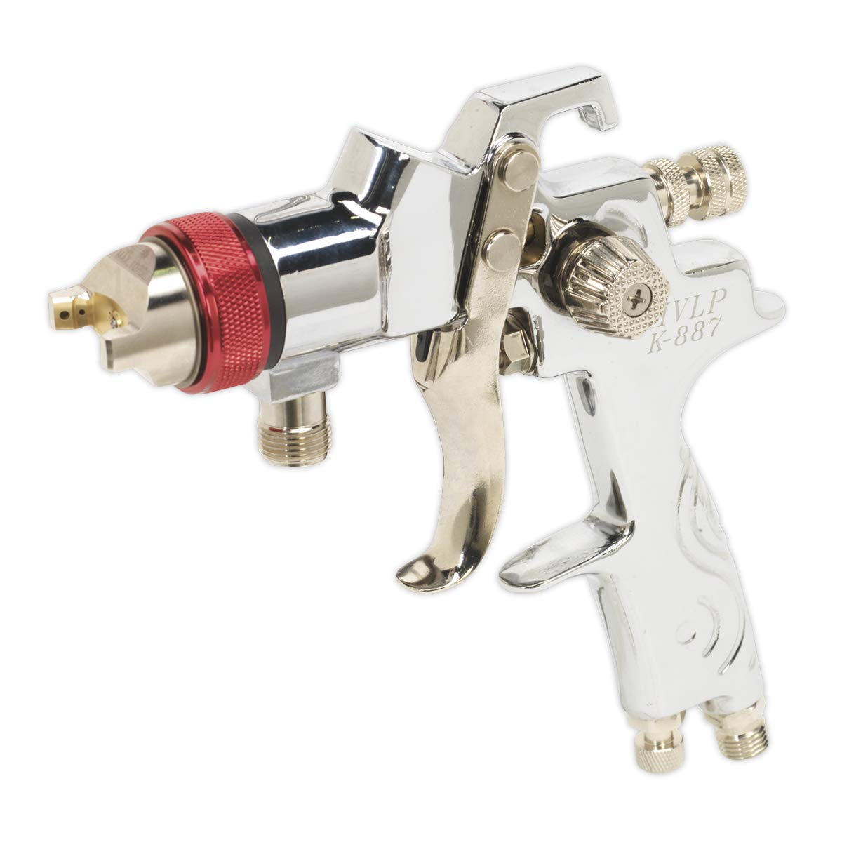 Pistolet 1.7mm Set-up Sealey optimisant le jet fluide sur HVLP79/P