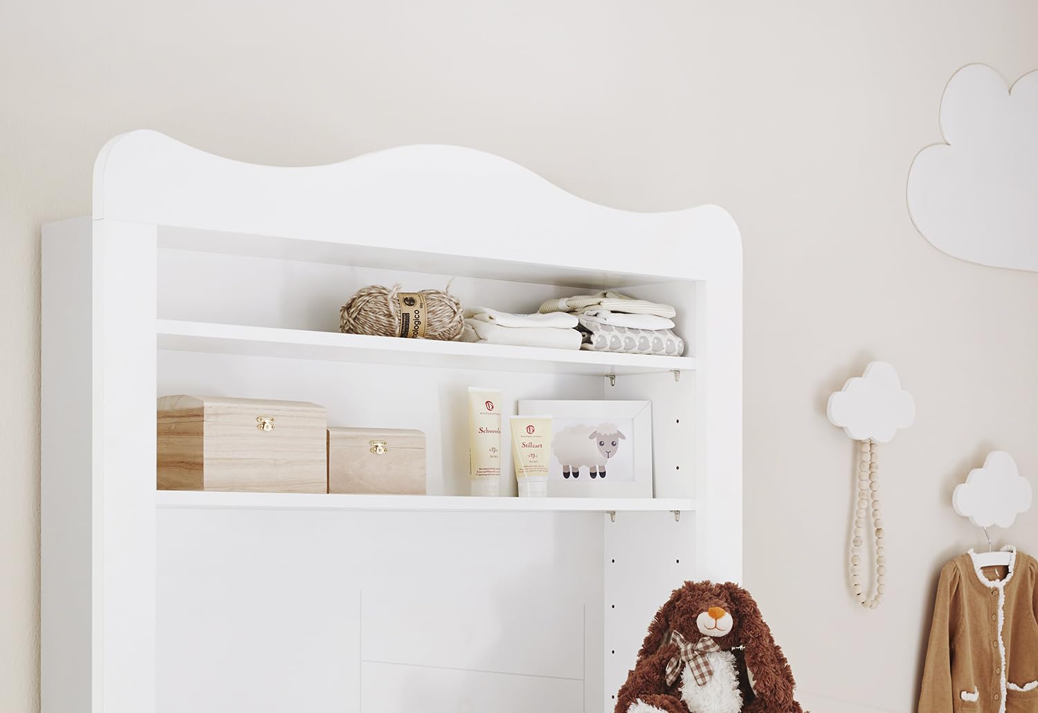 PINOLINO 100023BGR Florentina pour Chambre d'enfant avec Large étagère Blanc 1 pièce