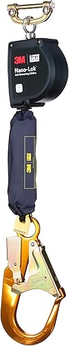 Miniatura 4 de 3M DBI-SALA Nano-Lok XL Línea de vida autorretráctil con conexión rápida 3100600, banda, gancho de aluminio para barras de refuerzo, 9 pies, Clase
