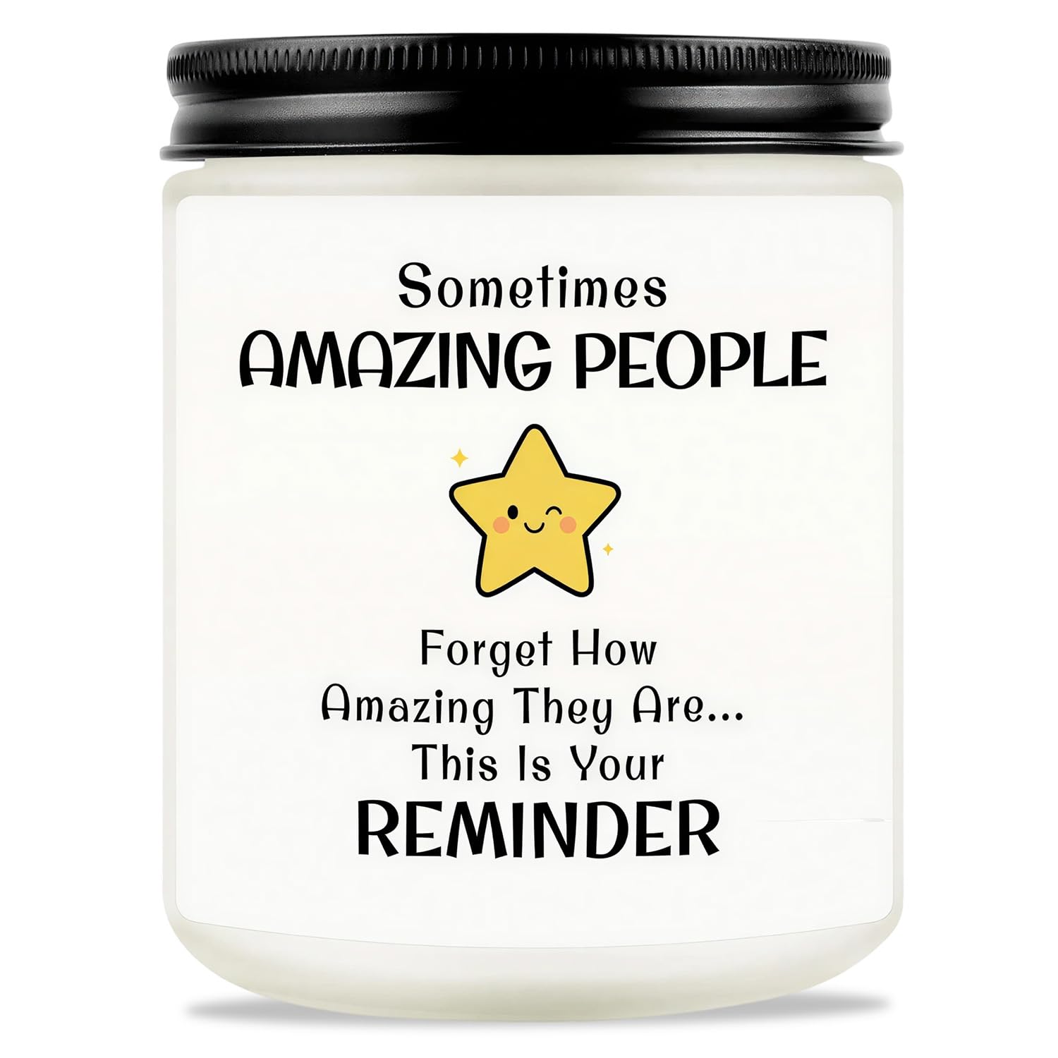 Thank You Gift for Women Men, So Proud of You Gifts & Encouragement Gifts, You are Amazing Gift for Friends, Coworkers, Mom, Sister - Natural Soy Wax Lavender Scent Candle