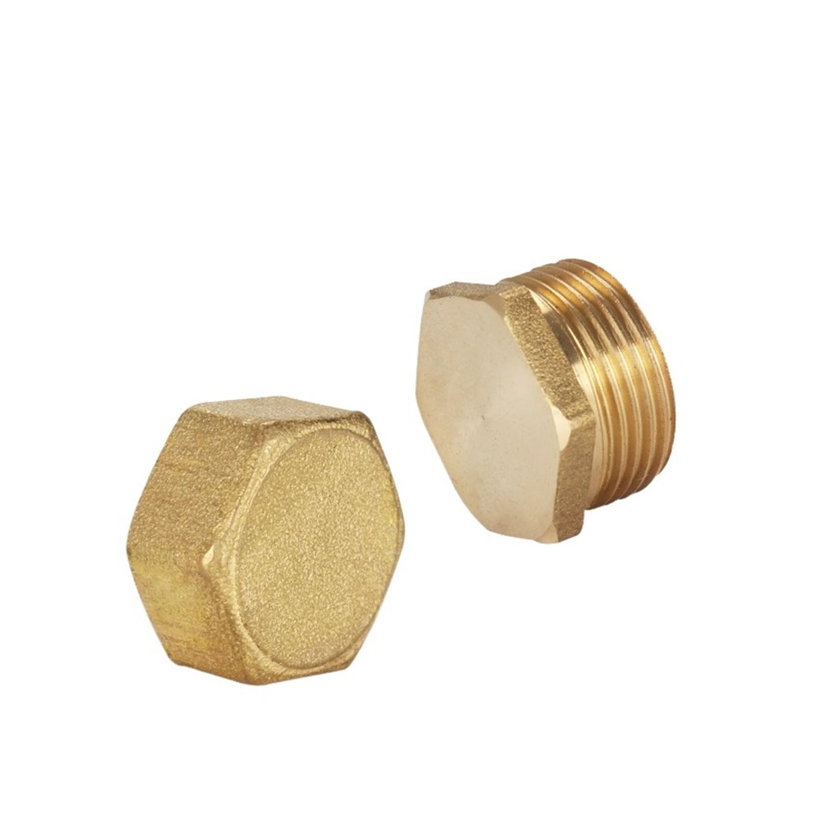 Connettore terminale testa esagonale con filettatura maschio tubo ottone 1/8-1 pollice (femmina Plug, 1 PCS-3/4")