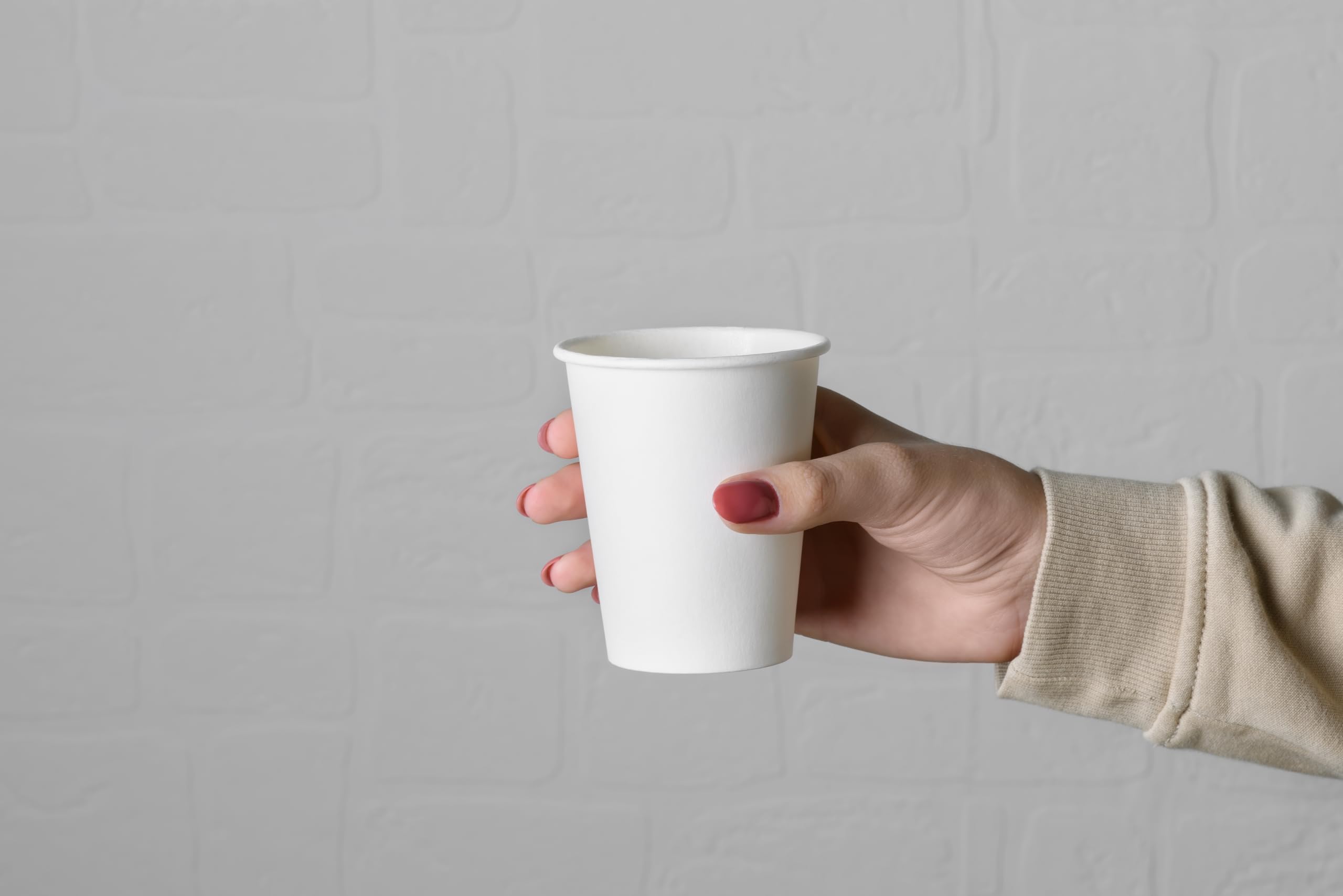 PLATANUS Bicchieri di carta bianchi 360 ml (12 oz) - Ø 70 mm, qualità 280 g/m² per bevande calde e fredde, usa e getta (360 ml (12 oz), 1000 unità)