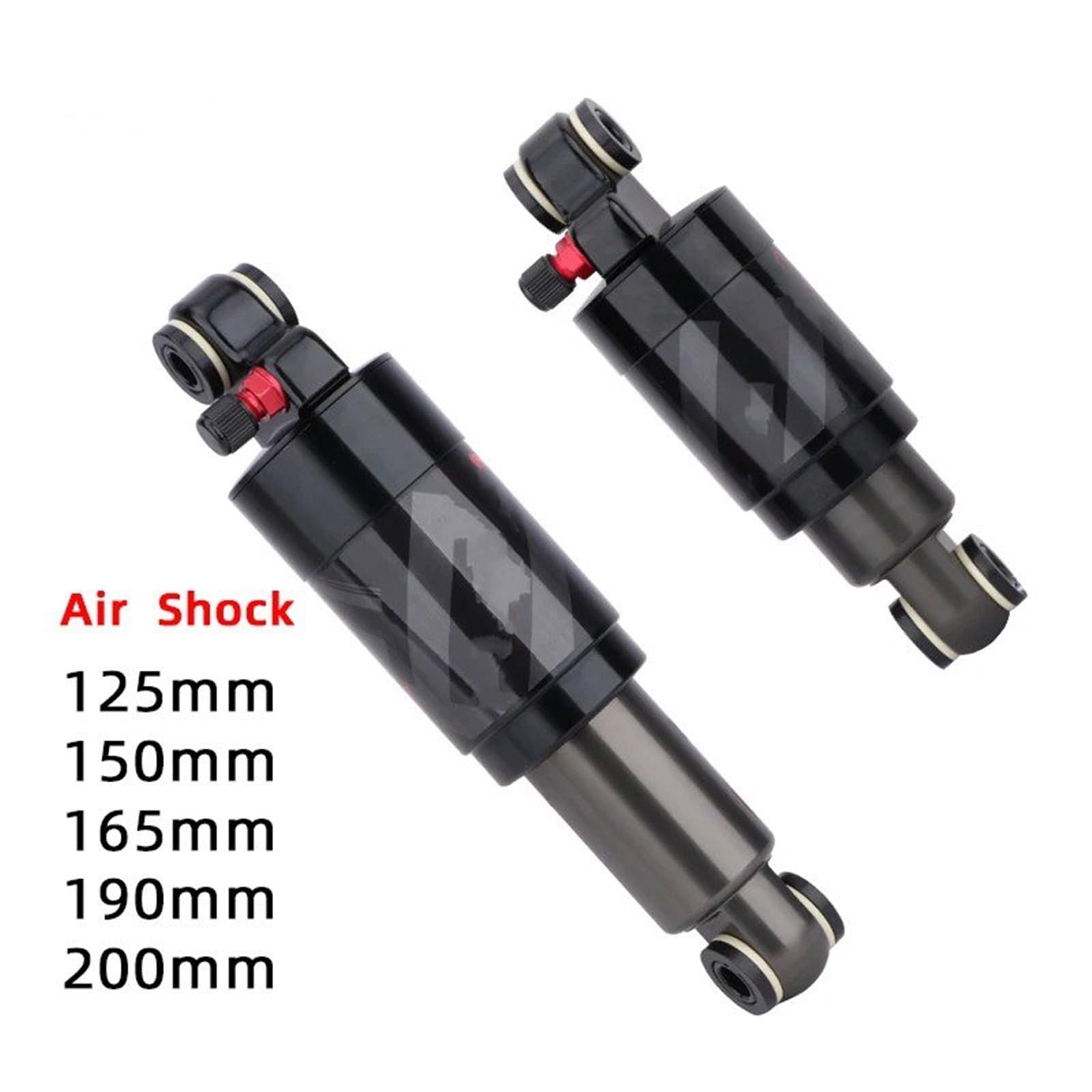 Amortiguador Amortiguadores Amortiguador Aire Para Bicicleta Montaña 125Mm 150Mm 165Mm 190Mm 200Mm Aleación Plegable Para Ciclismo