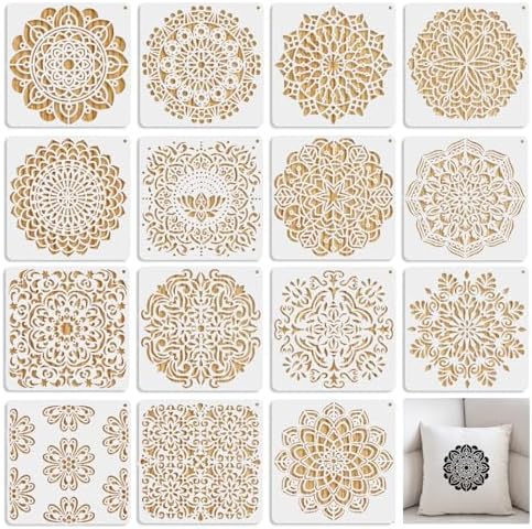 36 stuks Mandala-schildersjablonen, perfect voor doe-het-zelf rotskunst