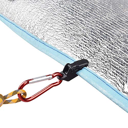 Ajcoflt 10 peças de grampos de toldo de lona para tendas de encaixe de ganchos para camping tenda de