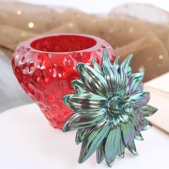 ハンドメイド　苺柄　アクセサリーケース b8472601484cedf77069c9d77d81de