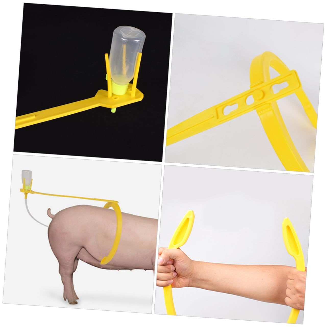 IWOWHERO 2Pcs Pig Insemination Clip Durable Tools for Farm Pig Fertilization Efficient Insemination Rack Clamp for Improved Pregnancy Rate