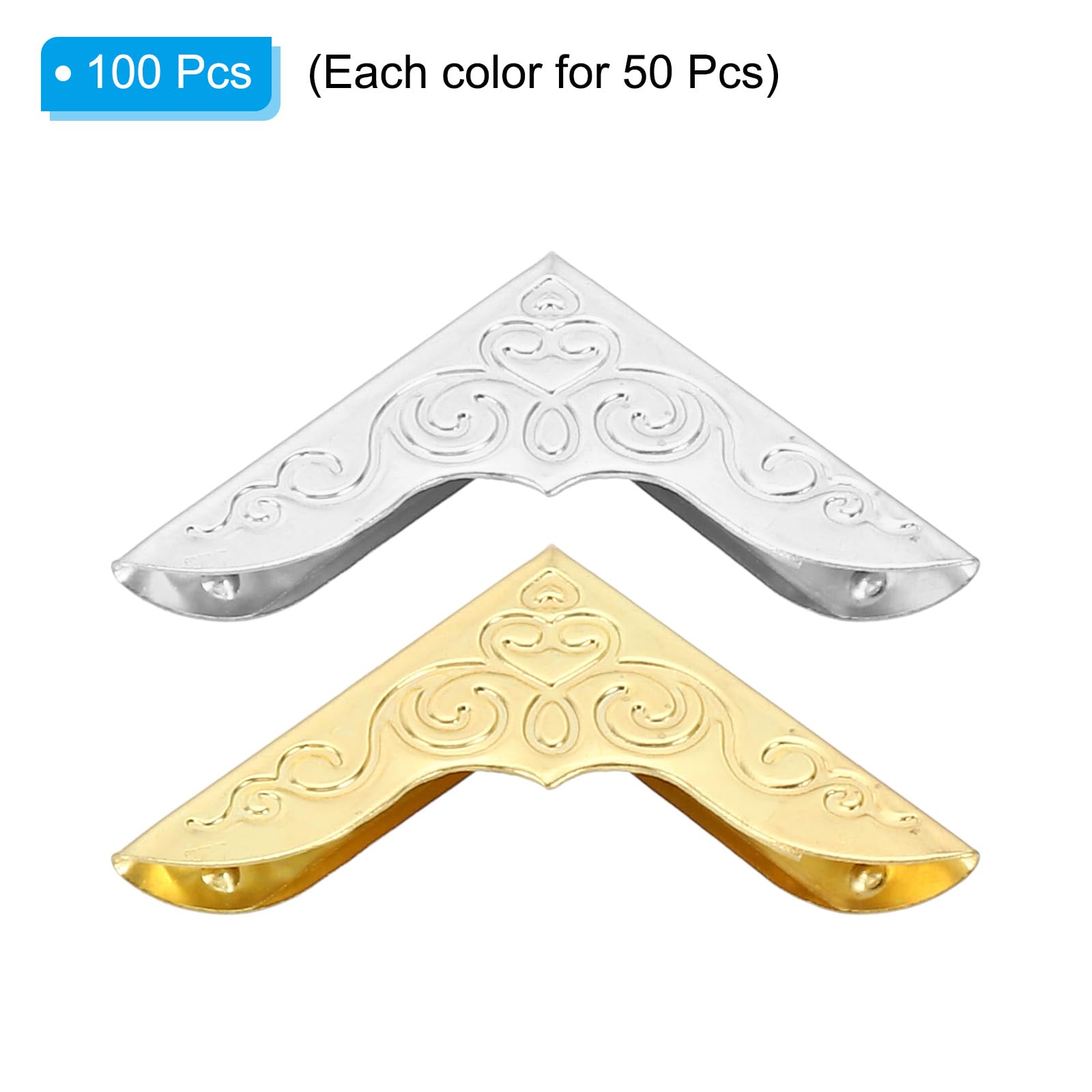 PATIKIL 23mm Metal Book Corners - Image 3