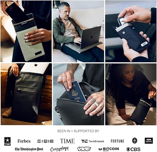 Miniatura 6 de SLNT Bolsa Seca Faraday Impermeable - Mochila de Nailon Impermeable 420D con Bloqueo de Señal - Protege los Dispositivos Electrónicos del Agua,