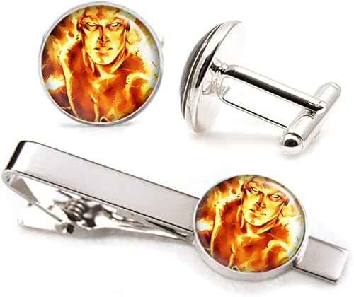 Amazon Co Jp Fantastic Four Human Torch Cufflinks Marvel Fantastic 4タイクリップ アベンジャーズタイタック ジョニー ストーム スーパーヒーローウェディング 服 ファッション小物