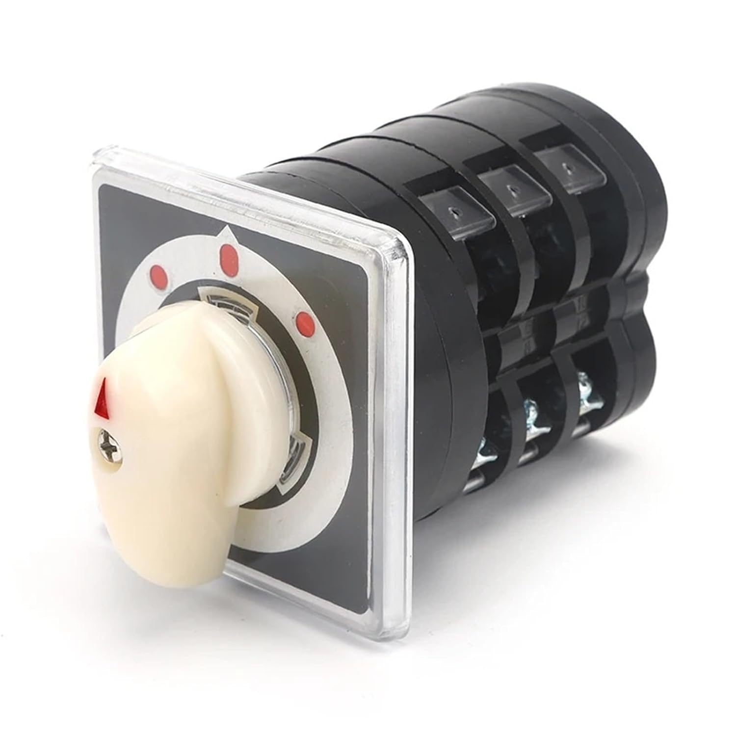 LW5D-16/D0723.3L16A 3 Position Pole 12 Screw Rotary Cam Changeover Switch with Screws 1Pcs