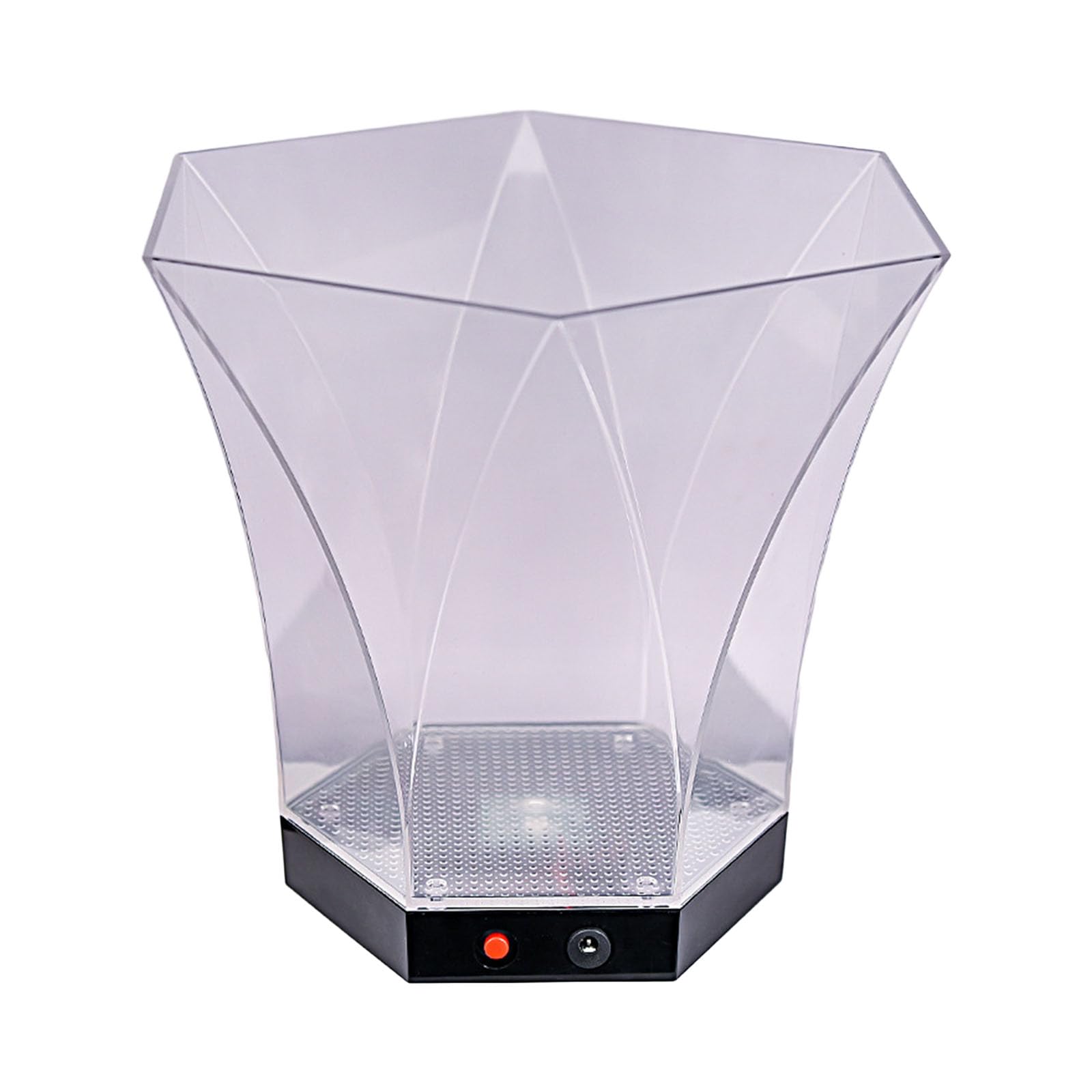 YROHGKPN Bucket Battery Powered 6L Large Capacity Ice Container with Changing Lights Ice Bucket for Beverage Coolers