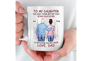 To My Daughter, From Father To Supermom: A Cherished Coffee Mug That Celebrates Your Motherhood
