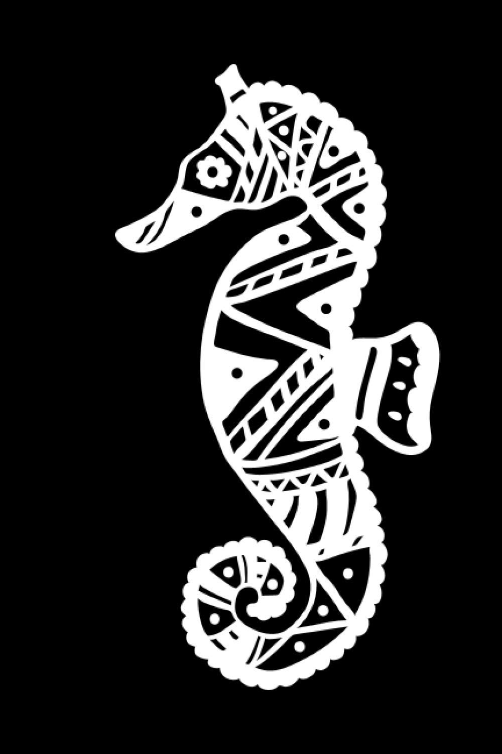 Diving Logbook: Diver’s Log for Scuba Divers | Tattoo Sea Horse Design | 120 pages | 224 Dives