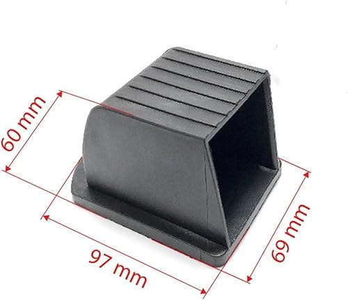 Miniatura 2 de Paquete de 1 alfombrilla de goma gruesa de 2.7 x 3.8 x 2.4 pulgadas, protector de suelo antideslizante para máquinas de entrenamiento, resistente