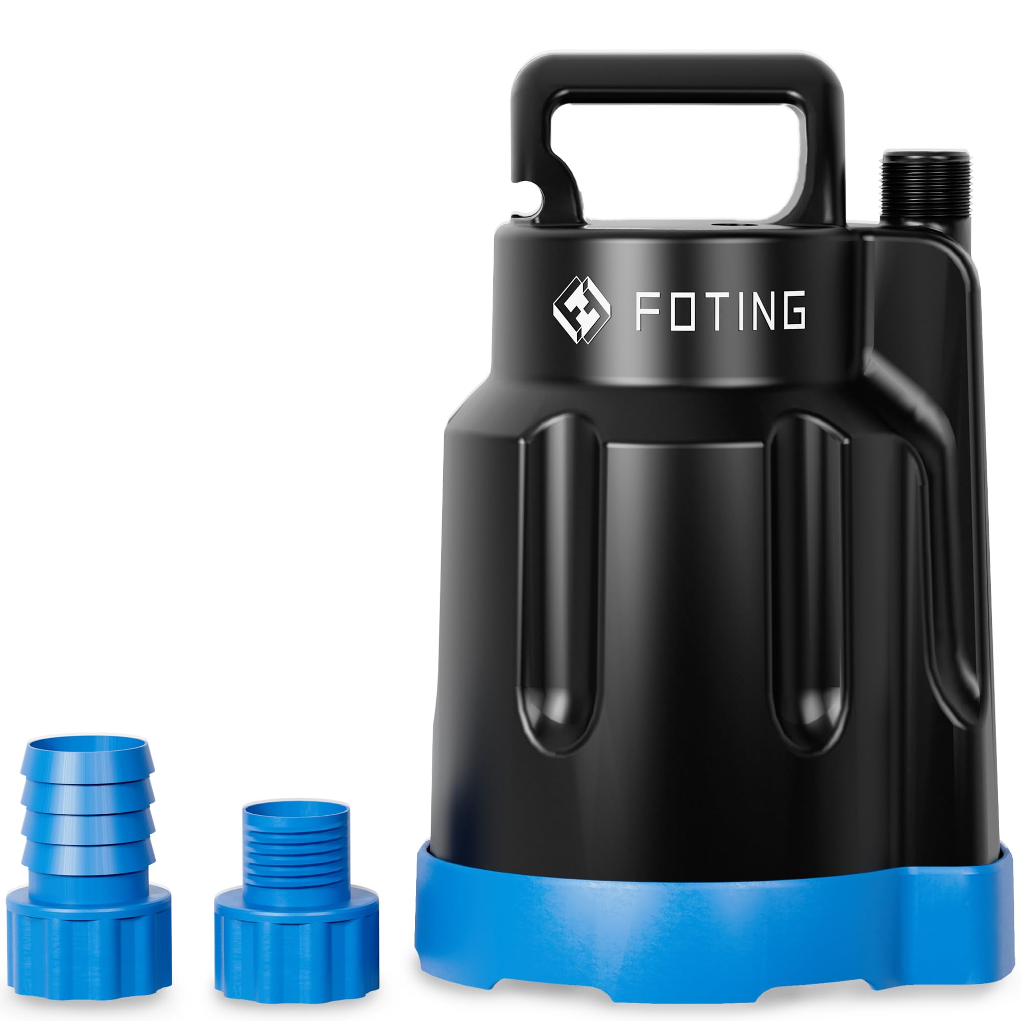 Submersible Water Pump 1/2HP Electric Utility Pump, 1860GPH Sump Pump Submersible Thermoplastic for Swimming Pool Garden Pond Basement Draining with 25ft Long Power Cord