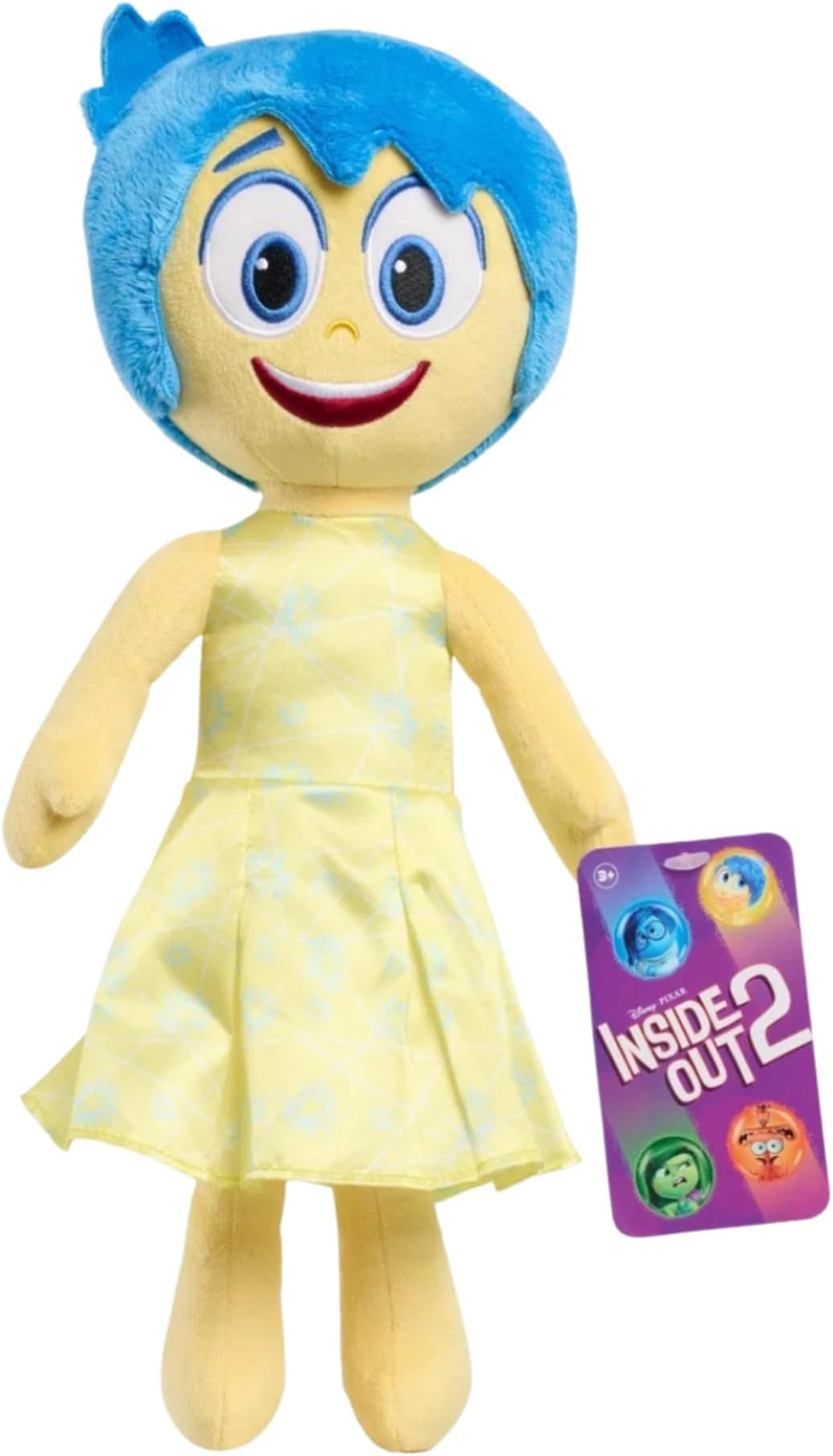 for Inside Out 2 Large Plush Characters | Anger | Joy | Sadness | Anxiety | Embarrassment (Joy)