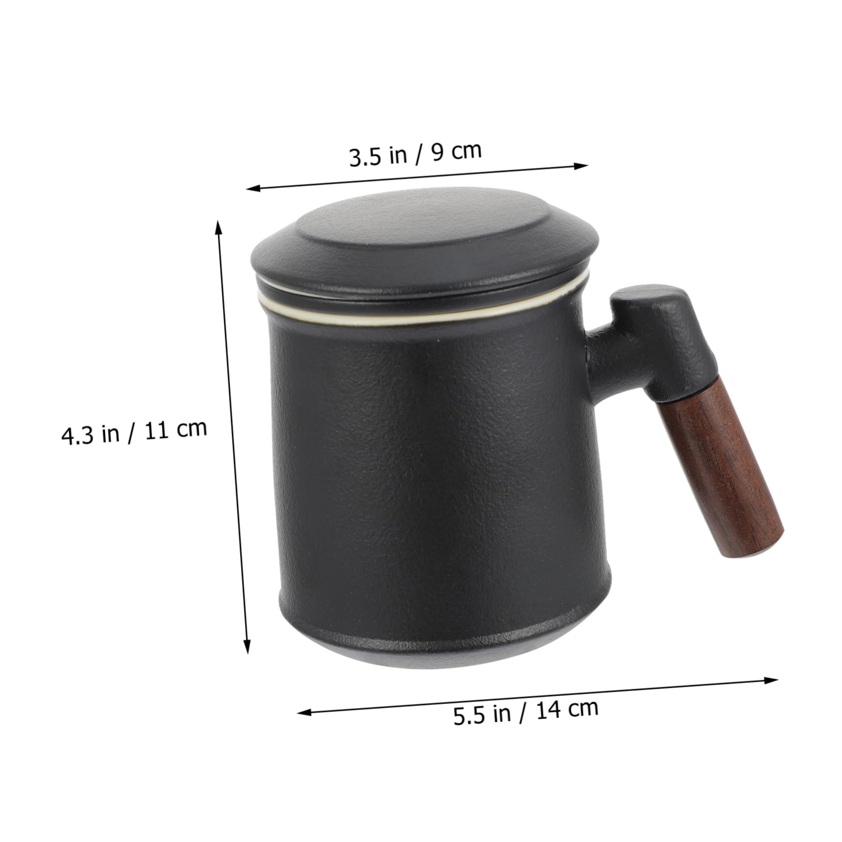 MAGICLULU Tasse À Thé Avec Couvercle Et Filtre Pour Thé Aux Fruits 400 Ml Facile À Nettoyer Résistante À La Chaleur