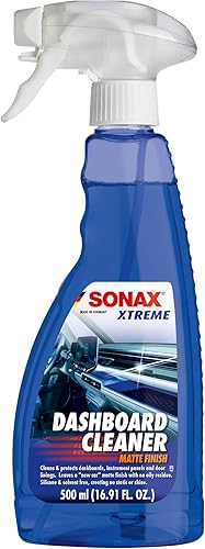 SONAX Limpiador de salpicadero 283241  Limpiador y protector interior premium para plástico, vinilo y goma  Antiestático, bajo resplandor, acabado