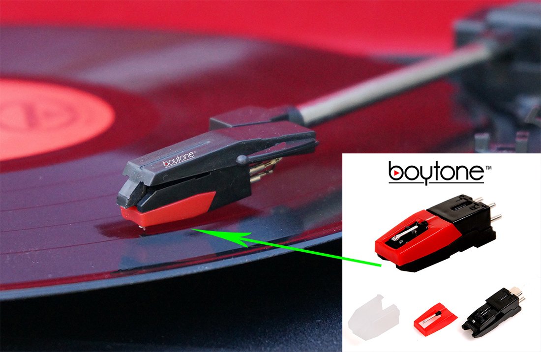 Boytone 2パック、サファイアTippedセラミック交換用ニードルTurntables ggw725x Amazon.com: Boytone Pack of 2, Sapphire Tipped Ceramic Replacement