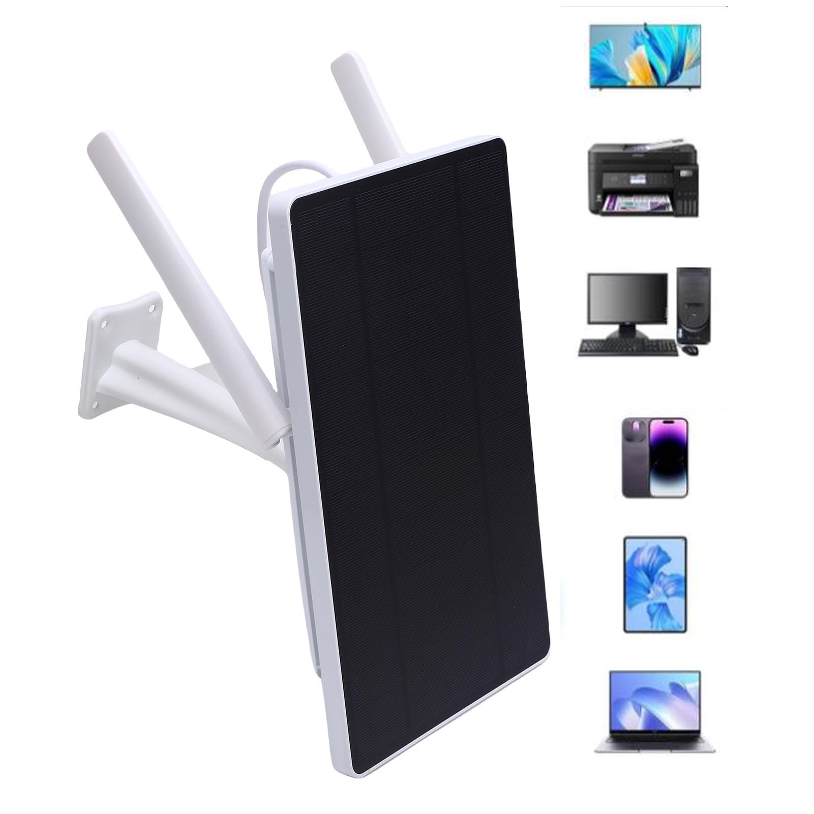 Bewinner Modem 4G LTE Esterno a Energia Solare con Slot con Scheda SIM, Router Wifi Esterno IP66 con Pannello Solare da (Versione europea (B1/3/7/8/20/28a/40 B1/8))
