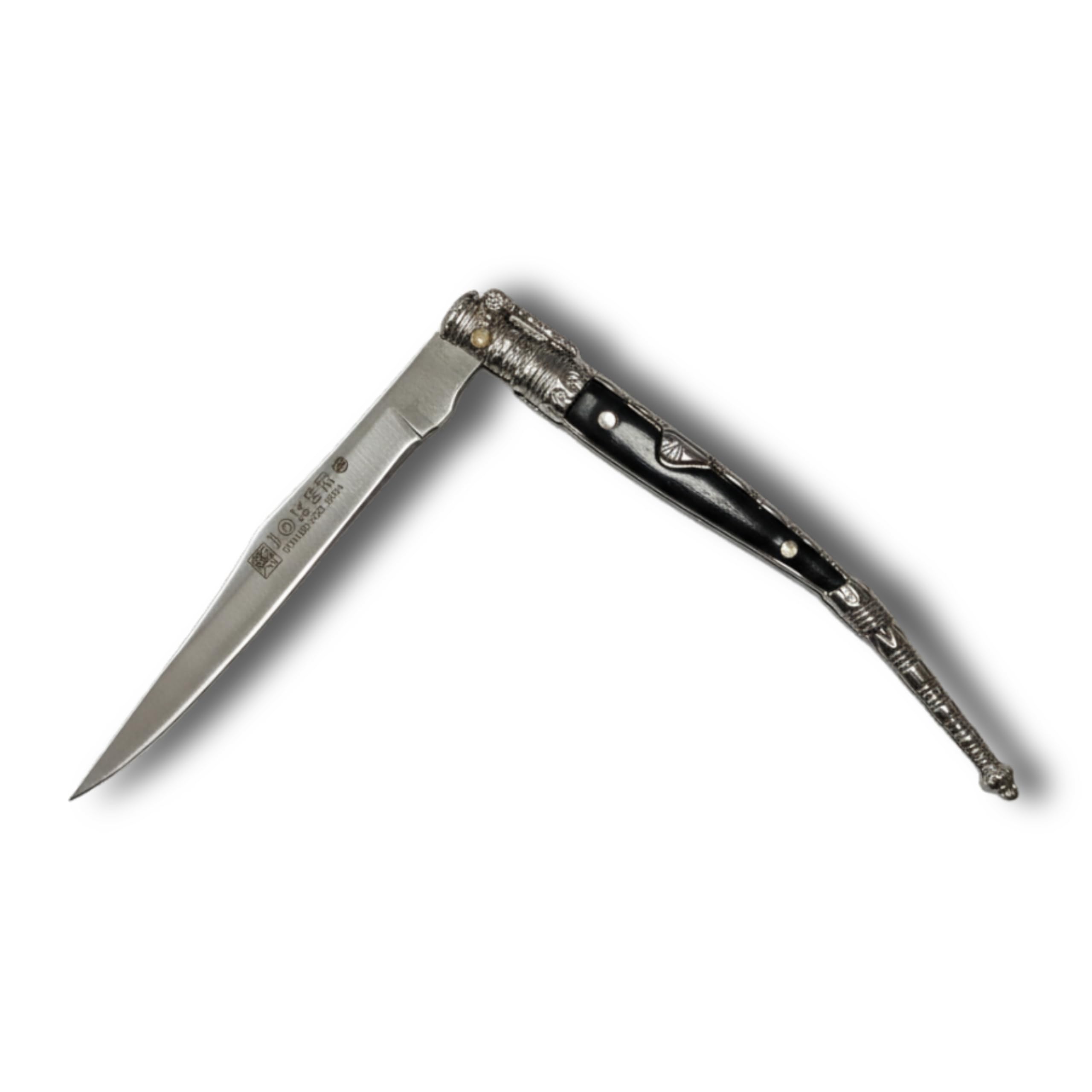 Joker Taschenmesser verziert N107A mit ABS-Griff - Zamak, Klinge 8,5 cm Edelstahl 420, Angelgerät, Jagd, Camping und Wandern