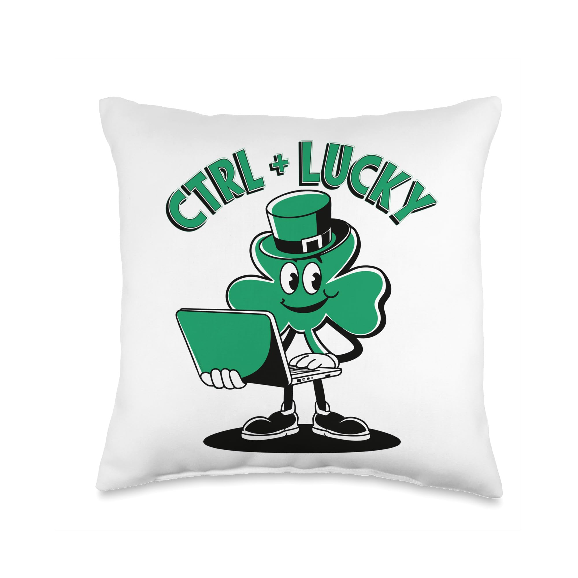 CTRL + Lucky Programmer Luck of the Irish St. Patrick’s Day Throw Pillow