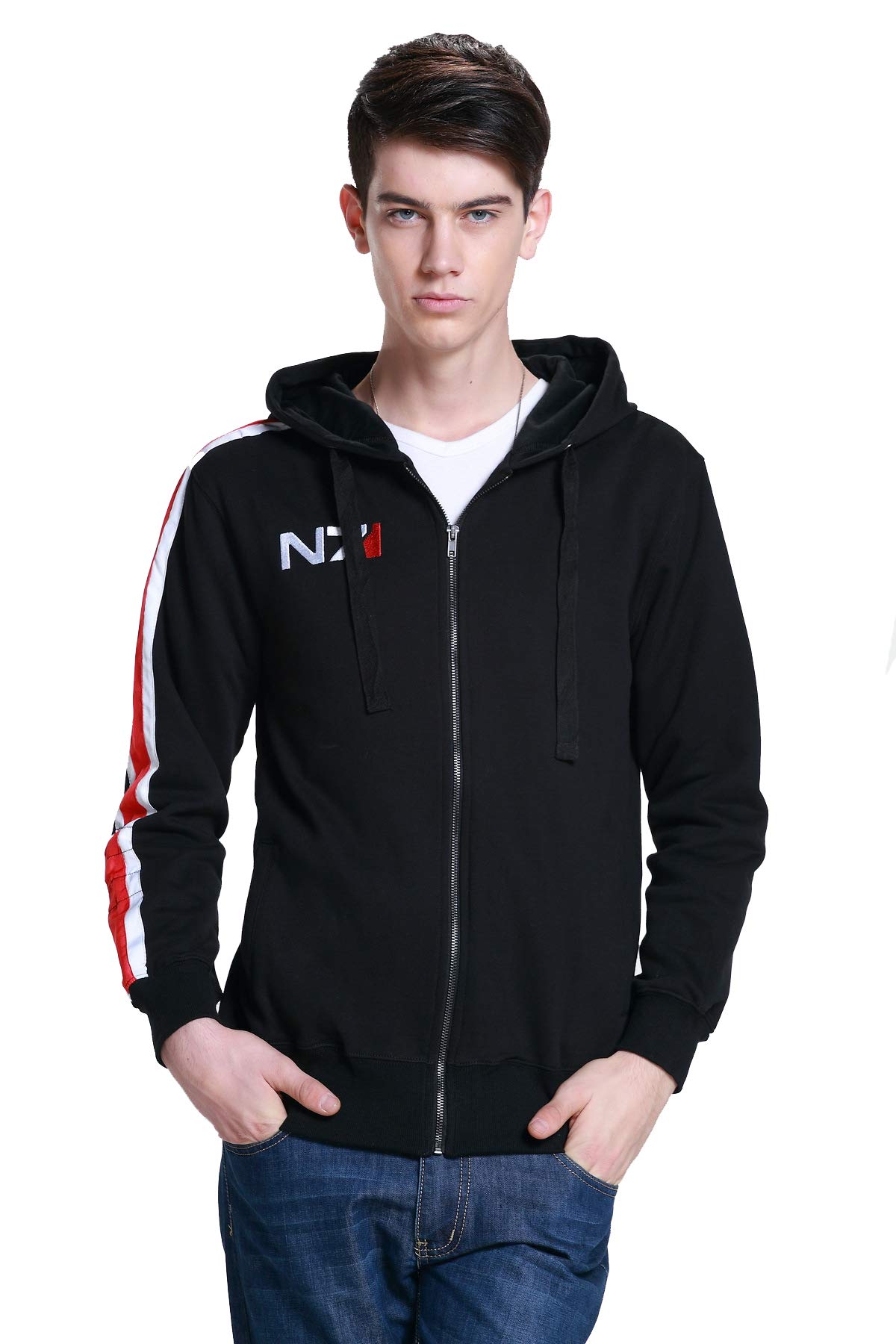 LILLIWEENMens Game Cosplay Hoodie N7 3D Jacket Pullover Hooded Sweatshirt