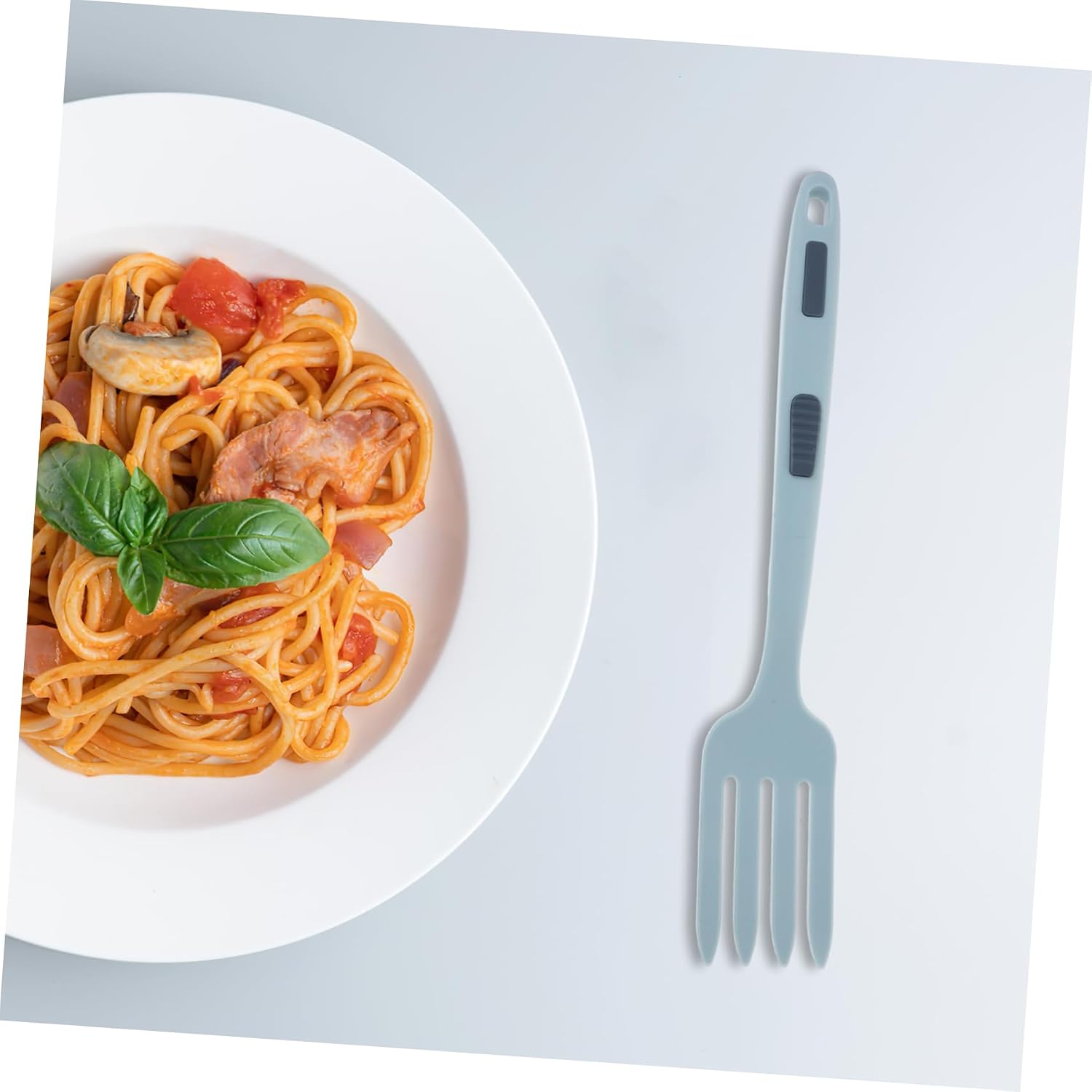 Silicone Noodle Cooking Fork for Pasta Salad Stirring