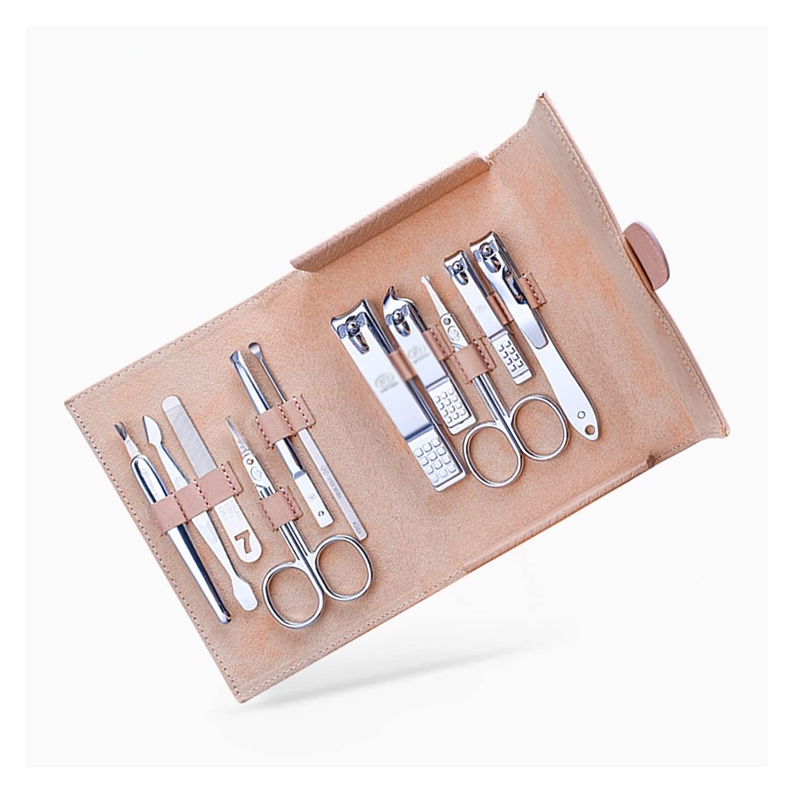 Juego de cortaúñas Cortaúñas, Kit de Pedicura 11 en 1 Kit de Uñas de Acero Inoxidable con Pinzas y Tijeras, Set de Manicura Profesional, Kit de Aseo con Cortaúñas Herramientas de pedicura para pies (