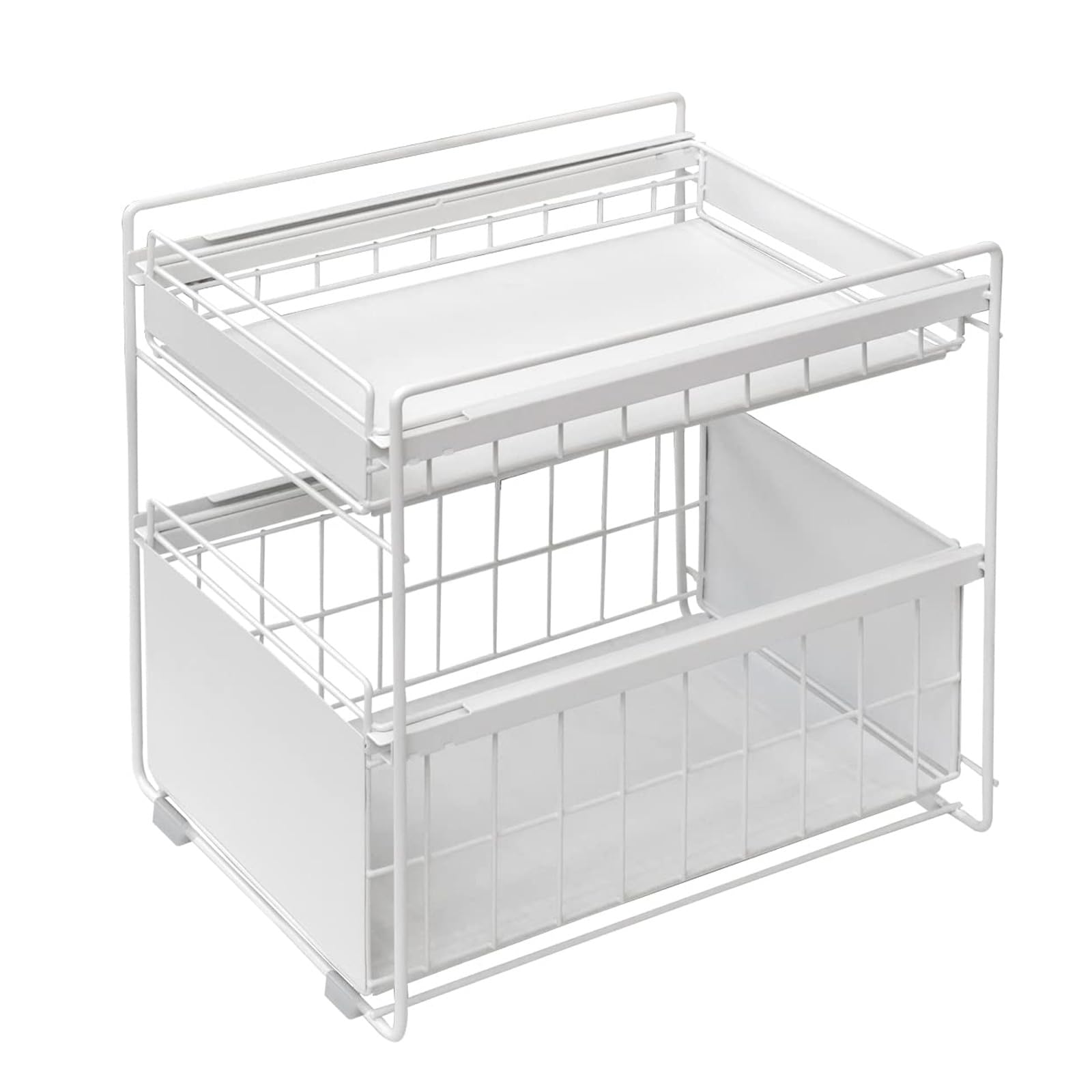 シンク下ストレージ 34x17x15cm ホワイト　キッチンシンク santecdirect_04490-5r2