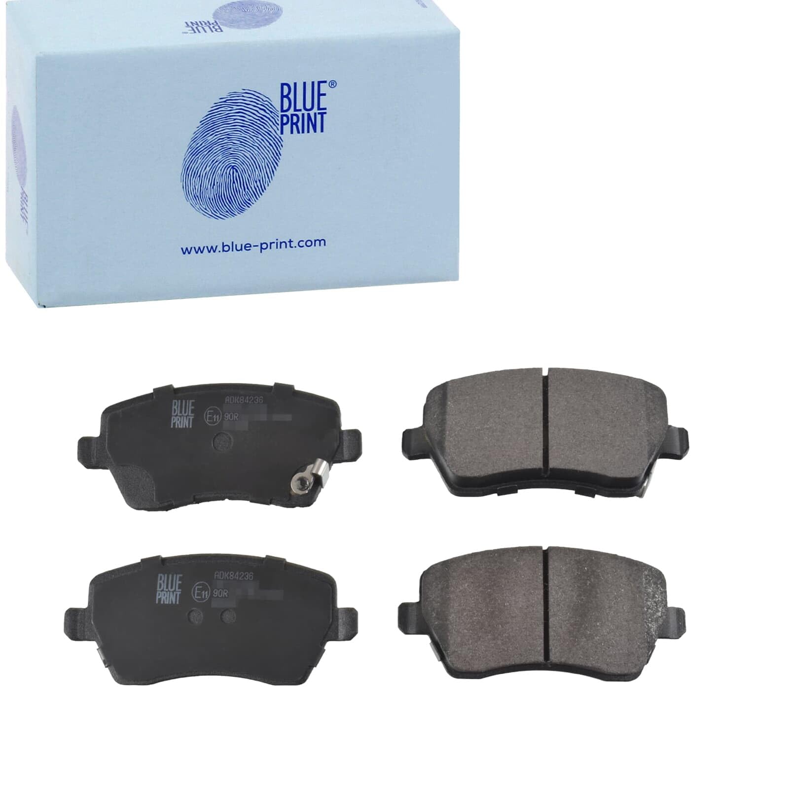 Brake Pads Set fits NISSAN MICRA K14 1.0 Front 2016 on Blue Print D1M601HA0B New