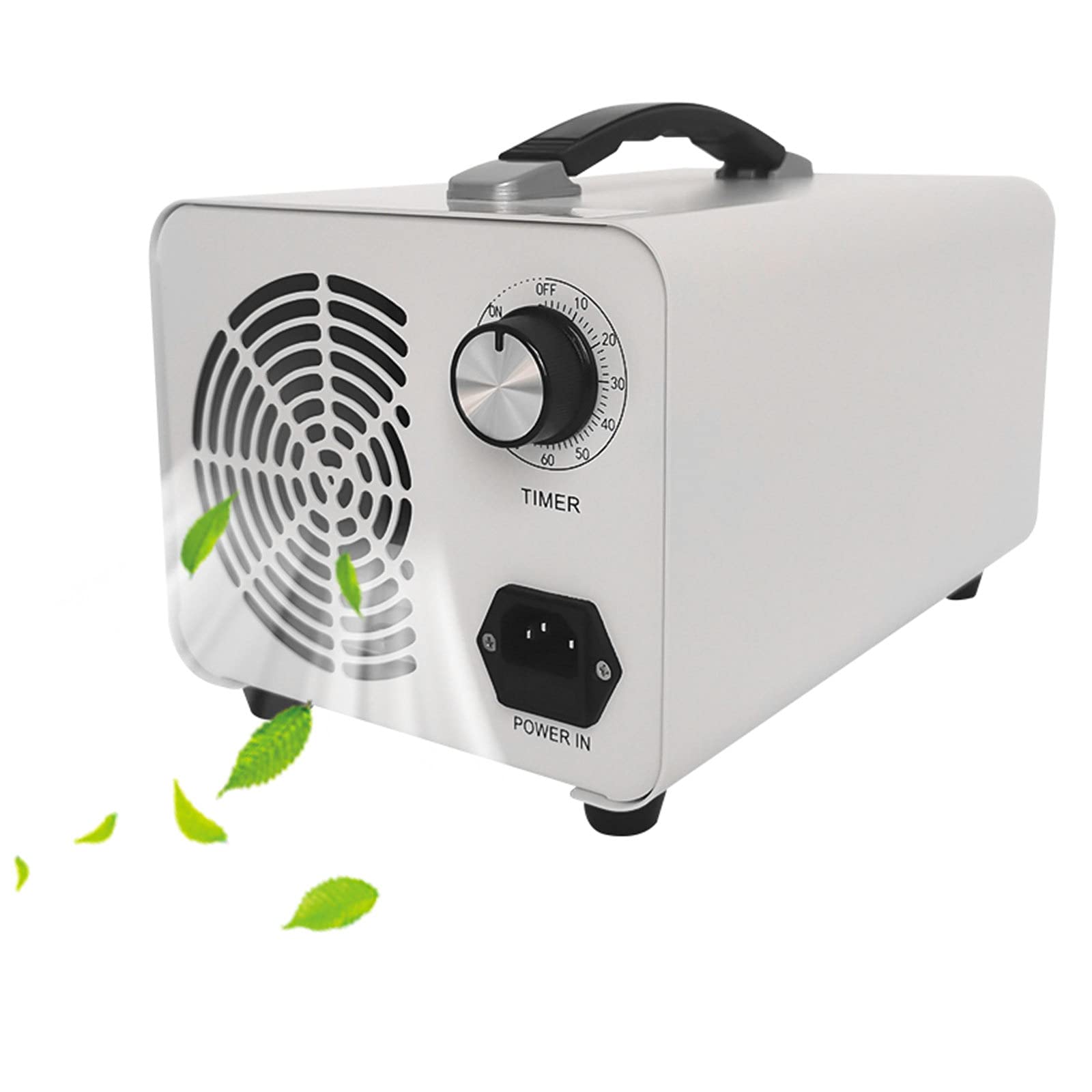 RDJSHOP Generador de Ozono Ozonizador con Temporizador, Generadores de Ozono para Coche Hoteles Sótano Mascotas Habitaciones,White-40000mg/h