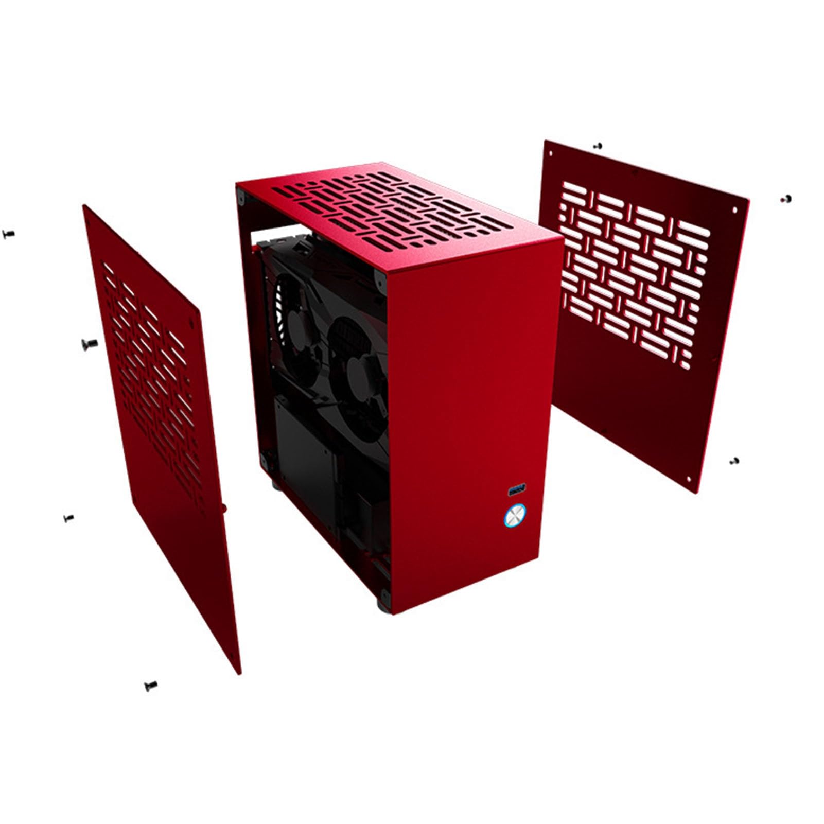 Aramox Obudowa Mini ITX ze Stopu Aluminium, Zasilacz w Zestawie
