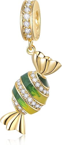 GEMDAZZ Abalorio temático Take a Break, taza de café de plata de ley 925, maíz dulce, vaso de cóctel tropical y abalorios de bebida de limón, para