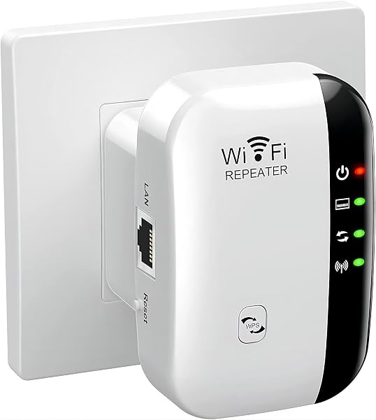 2026 WiFi Extender, WiFi Booster, WiFi Repeater, Covers Up to 3000 Sq.ft and 45 Devices, Internet Booster - with Ethernet Port, Quick Setup, Home Wireless Signal Booster, UK plug (White)