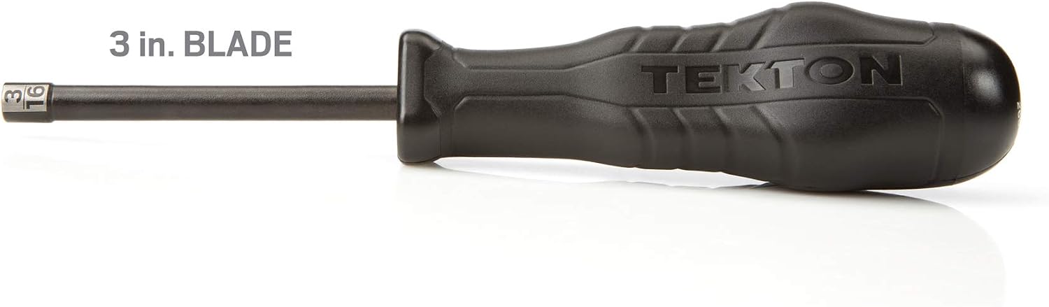 TEKTON 3/16 Inch High-Torque Nut Driver | Made in USA | 26862
