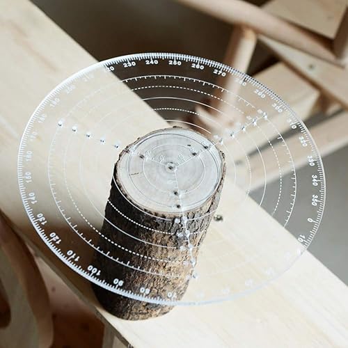 Miniatura 1 de Dibujo circular ajustable, herramientas de torno de madera, buscador de centro de madera, herramientas de torno de madera, brújula para carpintería