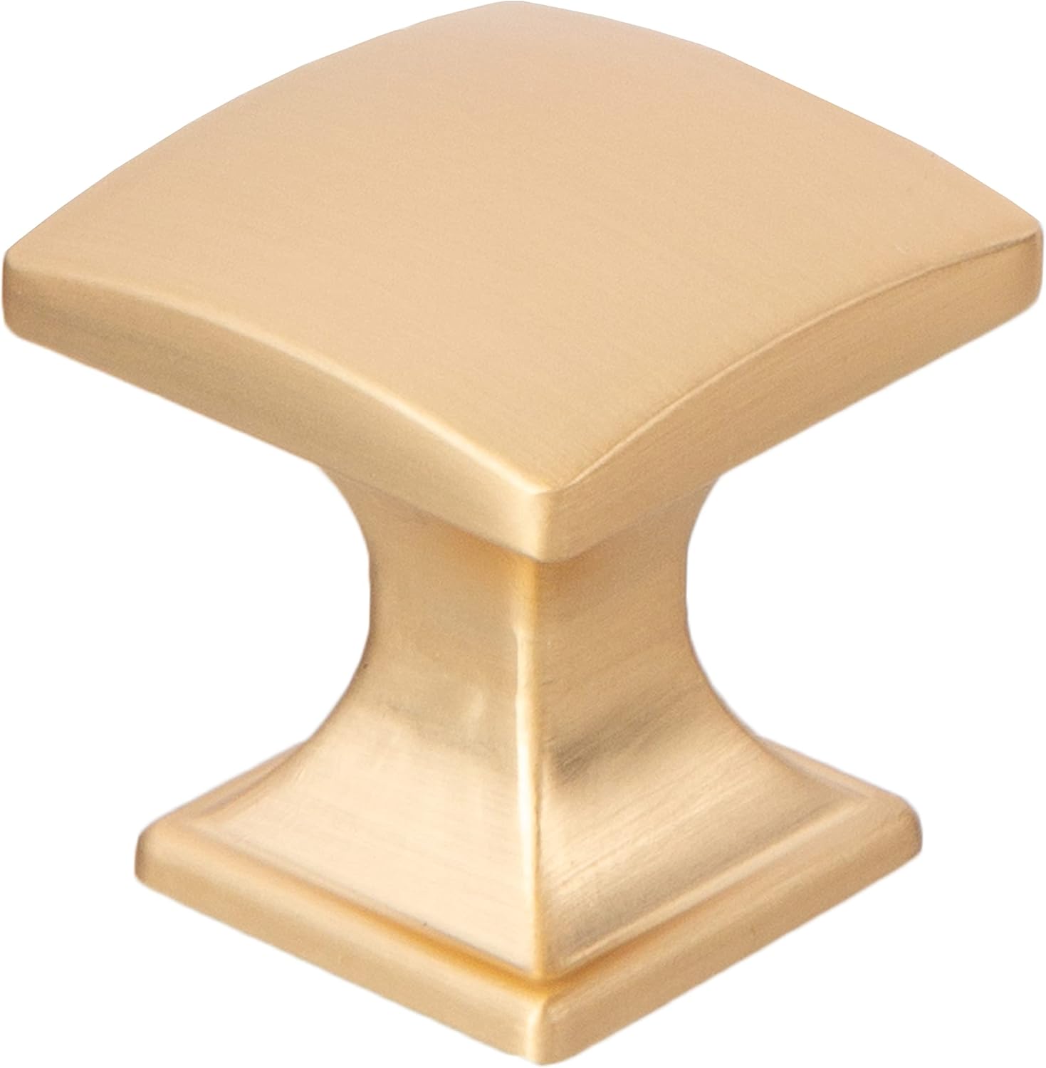 Ilyapa Rounded Square Cabinet Knob, Gold 25 Pack 1 inch Kitchen Cabinet Knob Drawer Pull Handle Hardware