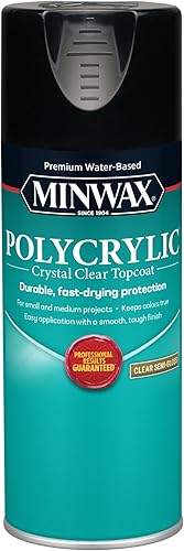 Vista 33 de Minwax 222224444 Acabado protector de poliacrílico, a base de agua, color mate, de 1/2 pinta.