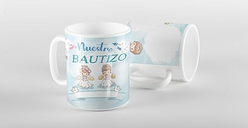 Miniatura 7 de Recuerdos Para Bautizo Set 12 Tazas Café 11oz, Regalo de propuesta de padrinos, Quieres Ser Mis Padrinos, Quieres Ser Mi Madrina Est 2023