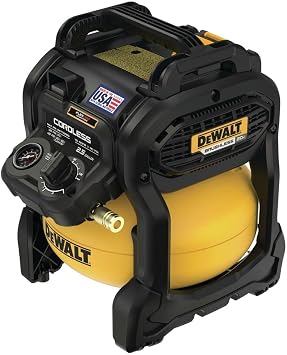 DEWALT 20V MAX* Portable Cordless Air Compressor Kit, 2.5 Gallons, 140 PSI, Brushless with Battery & Charger (DCC2520T1)
