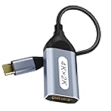 USB C to HDMI Adapter, 4K USB Type-C to HDMI Adapter [Thunderbolt 4/3Compatible] with iPhone 15/15Pro/15ProMax, MacBook Pro/Air, Dell XPS, Chromebook, Android Phones etc